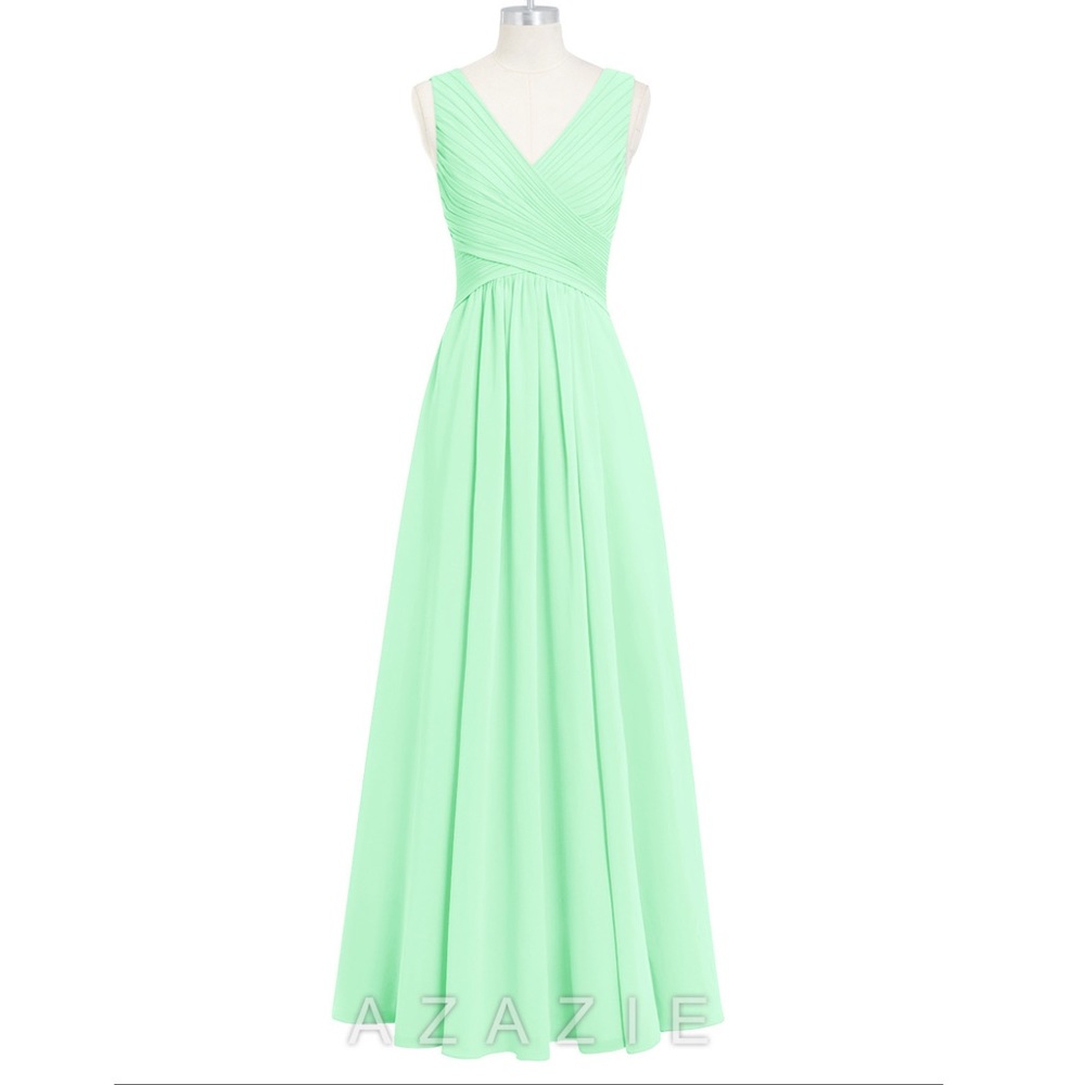 AZAZIE mint green bridesmaid dress size 2